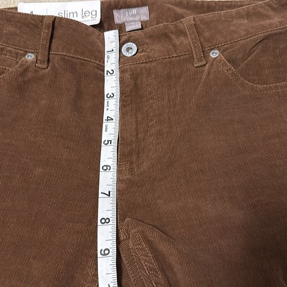 J Jill slim leg authentic fit brown corduroys size 4 - Picture 5 of 10